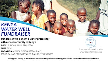 Hauptbild für Kenya Water Well Fundraiser