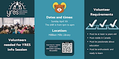 YRES Info Session at Milliken Mills Library primary image