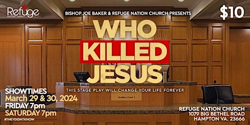 Who Killed Jesus Stage Play  primärbild