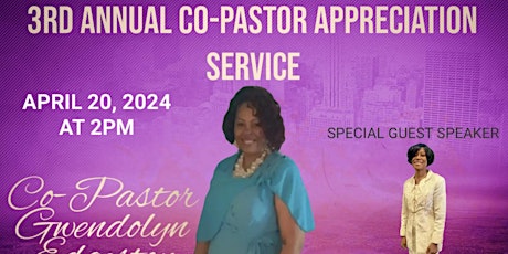 3rd Annual Co-Pastor Appreciation Service