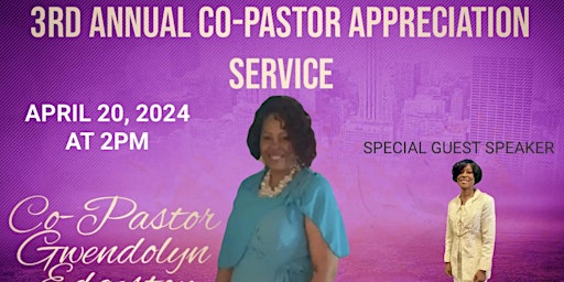 Image principale de 3rd Annual Co-Pastor Appreciation Service