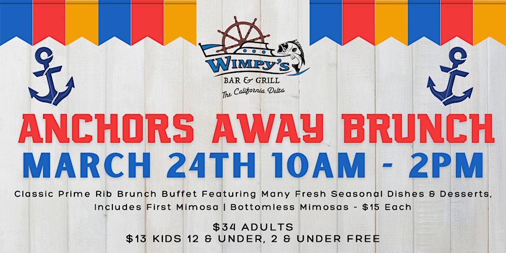 Anchors Away Brunch at Wimpy's! Tickets, Sun, Mar 24, 2024 at 10:00 AM