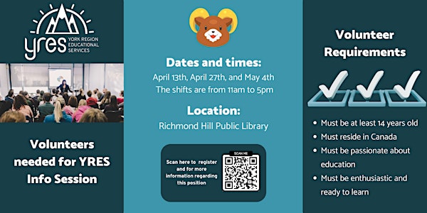 YRES Info Session at Richmond Hill Public Library