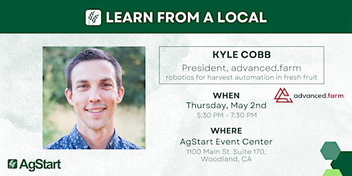 Learn from a Local:  Kyle Cobb,  President of advanced.farm primary image