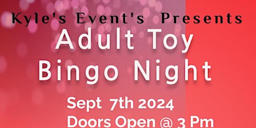 Kyle's Event Presents Adult Toy Bingo Night @ Mineral Wells Comfort Suites  primärbild