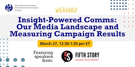 Imagem principal do evento Insight-Powered Comms: Our Media Landscape and Measuring Campaign Results