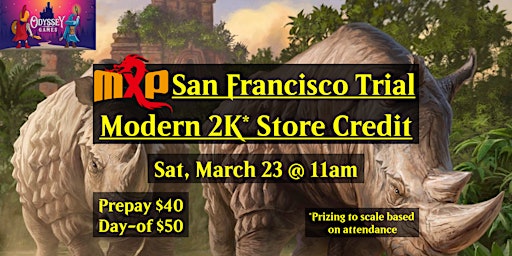 MXP San Francisco Trial - Modern 2K Store Credit primary image