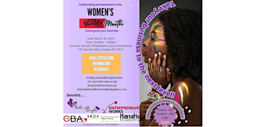 Image principale de Women's History Month Event: Take Your Business to the Next Level