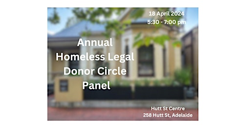 Image principale de Annual Homeless Legal Donor Circle Panel