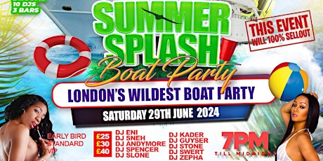 GET ME LIT SUMMER SPLASH BOAT PARTY