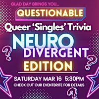 Imagem principal do evento Questionable - NEURODIVERGENT EDITION - Queer Singles Trivia