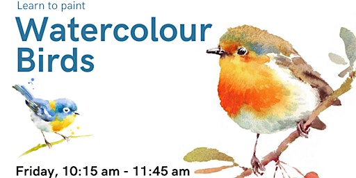 Imagen principal de Learn to Paint Watercolour BIRDS