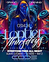 Imagem principal de TOP TIER THURSDAYS  EACH AND  EVERY THURSDAY  EVERY ONE FREE ALL NIGHT !!!