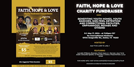 Faith, Hope & Love Charity Fundraiser Concert - Dallas, TX primary image