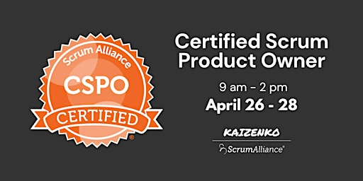 Certified Scrum Product Owner (CSPO) Training primary image