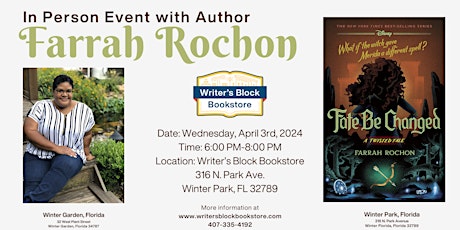 In Person Event with YA Author Farrah Rochon