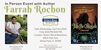 Primaire afbeelding van In Person Event with YA Author Farrah Rochon