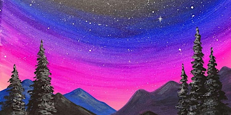 Majestic Mountain Night - Paint and Sip by Classpop!™