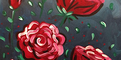 Primaire afbeelding van Midnight Roses - Paint and Sip by Classpop!™