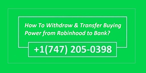 How To Withdraw & Transfer Buying Power from Robinhood to Bank? primary image