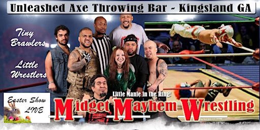 Imagem principal do evento Midget Mayhem Wrestling Goes Wild on EASTER SUNDAY!  Kingsland GA 21+