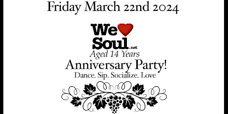 We Love Soul Anniversary Party! primary image