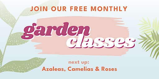 Imagem principal do evento Free Garden Class: Azaleas, Camelias & Roses