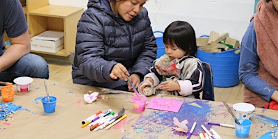 Imagem principal do evento Art for Two: Bees, Butterflies & Ladybugs: Drawing, Painting & Sculpting