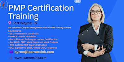 Primaire afbeelding van PMP Classroom Training Course In Fort Wayne, IN