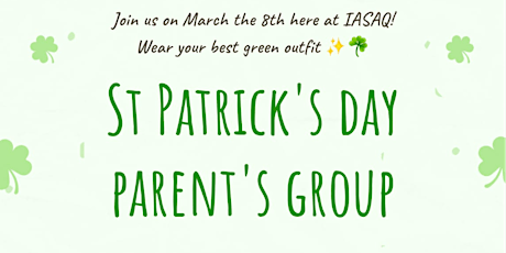 Parent's Group Paddy's Day Party primary image