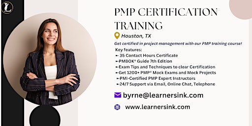 Primaire afbeelding van PMP Classroom Training Course In Houston, TX