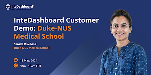 Hauptbild für InteDashboard Customer Demo: Duke-NUS Medical School