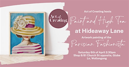 Paint and High Tea at Hideaway Lane