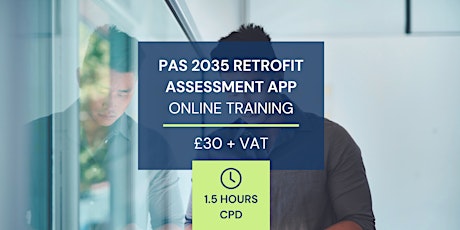 CPD 1.5 Hours - PAS Retrofit Assessment App training primary image
