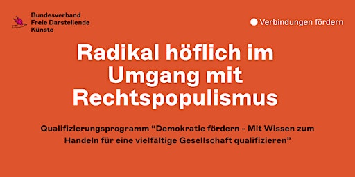 Primaire afbeelding van Workshop "Radikal höflich im Umgang mit Rechtspopulismus"