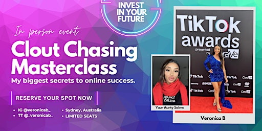 Imagem principal do evento Clout Chasing Masterclass| Veronica B | SYD, AUS