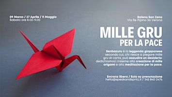 Imagem principal do evento Mille gru per la pace | Creazione di origami e meditazione per la pace