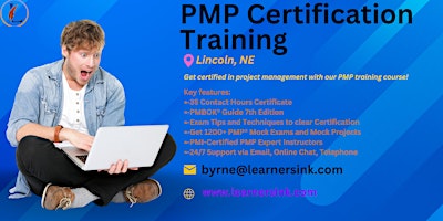PMP Classroom Training Course In Lincoln, NE primary image