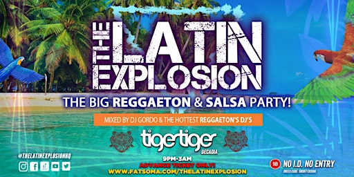 Primaire afbeelding van Reggaeton Party @ Tiger Tiger London / The Latin Explosion / Every Saturday
