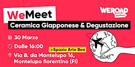 WeMeet | Laboratorio Ceramica Giapponese & Degustazione