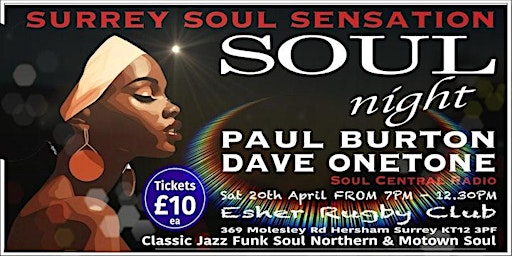 Hauptbild für Surrey Soul Sensation  - Club Night