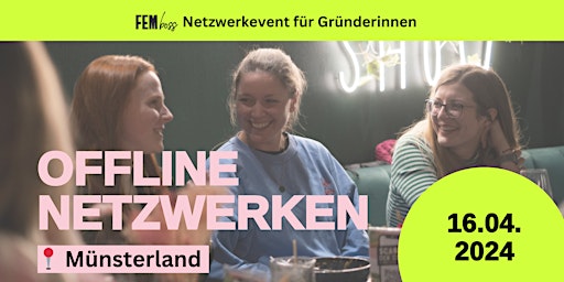 Imagem principal do evento FEMboss Netzwerk Event für Gründerinnen im Münsterland