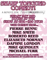 Primaire afbeelding van Special Event: Sharp Tongued Comedy to benefit Sharp Dressed Man - May 3rd