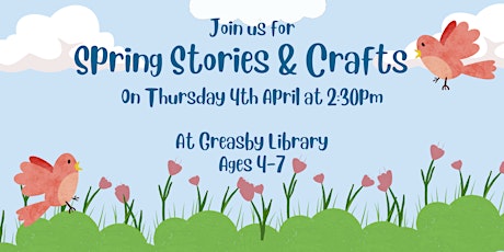 Spring Stories and Crafts at Greasby Library primary image