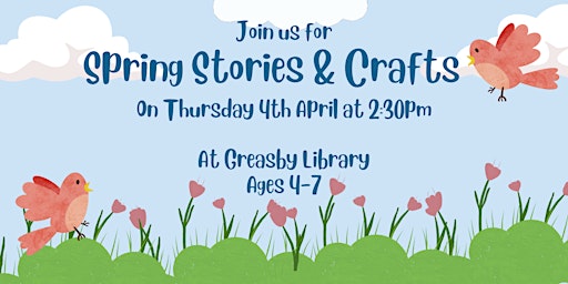 Hauptbild für Spring Stories and Crafts at Greasby Library