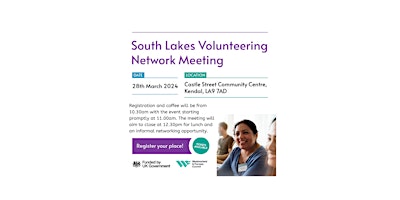 Hauptbild für South Lakes Volunteer Managers Network Meeting