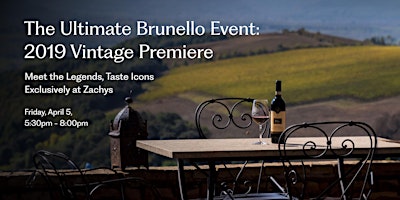 Immagine principale di Brunello 2019 US Premiere: Be Among the 1st to Taste the Acclaimed Vintage! 