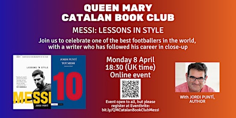 Queen Mary Catalan Book Club - Messi: Lessons in Style, with Jordi Puntí