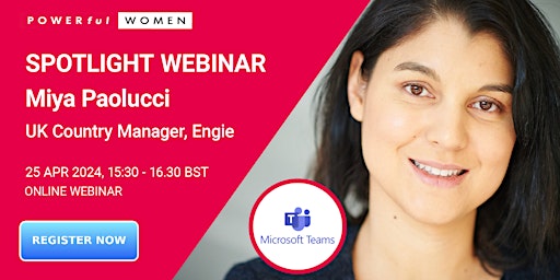 Primaire afbeelding van POWERful Women Spotlight Webinar - Miya Paolucci