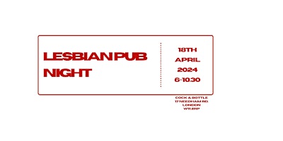 Imagem principal do evento LESBIAN PUB NIGHT